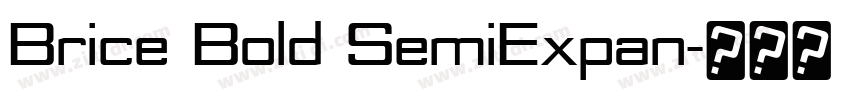 Brice Bold SemiExpan字体转换